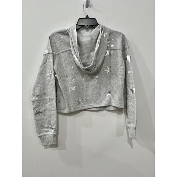 New 90 DEGREE BY REFLEX Size S Pullover Hoodie LFW99004 Celestial Silver Star - Picture 5 of 13